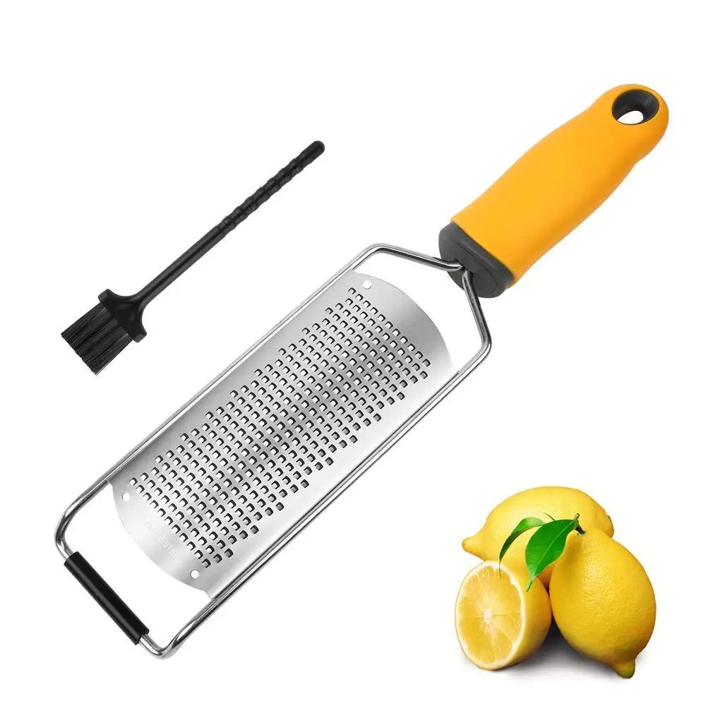 Precision Stainless Steel Lemon Zester Cheese Grater MultiPurpose Citrus Zester For Garlic Ginger 0