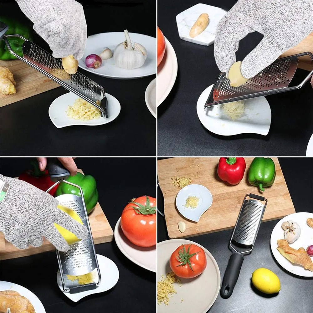 Precision Stainless Steel Lemon Zester Cheese Grater MultiPurpose Citrus Zester For Garlic Ginger 5