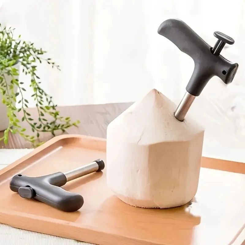 Stainless Steel Coconut Opener Tool Easy Green Coconut Hole Opener For Fresh Coconut Water 1