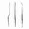 PrecisionGrip Cooking Tweezers Set 3Piece Stainless Steel Chef Tweezers For BBQ Plating Food Styl 3