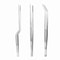 PrecisionGrip Cooking Tweezers Set 3Piece Stainless Steel Chef Tweezers For BBQ Plating Food Styl 3