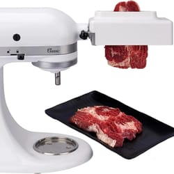 heavy-duty kitchenaid meat tenderizer attachment – stand mixer meat cuber accessory for perfectly tender steaks