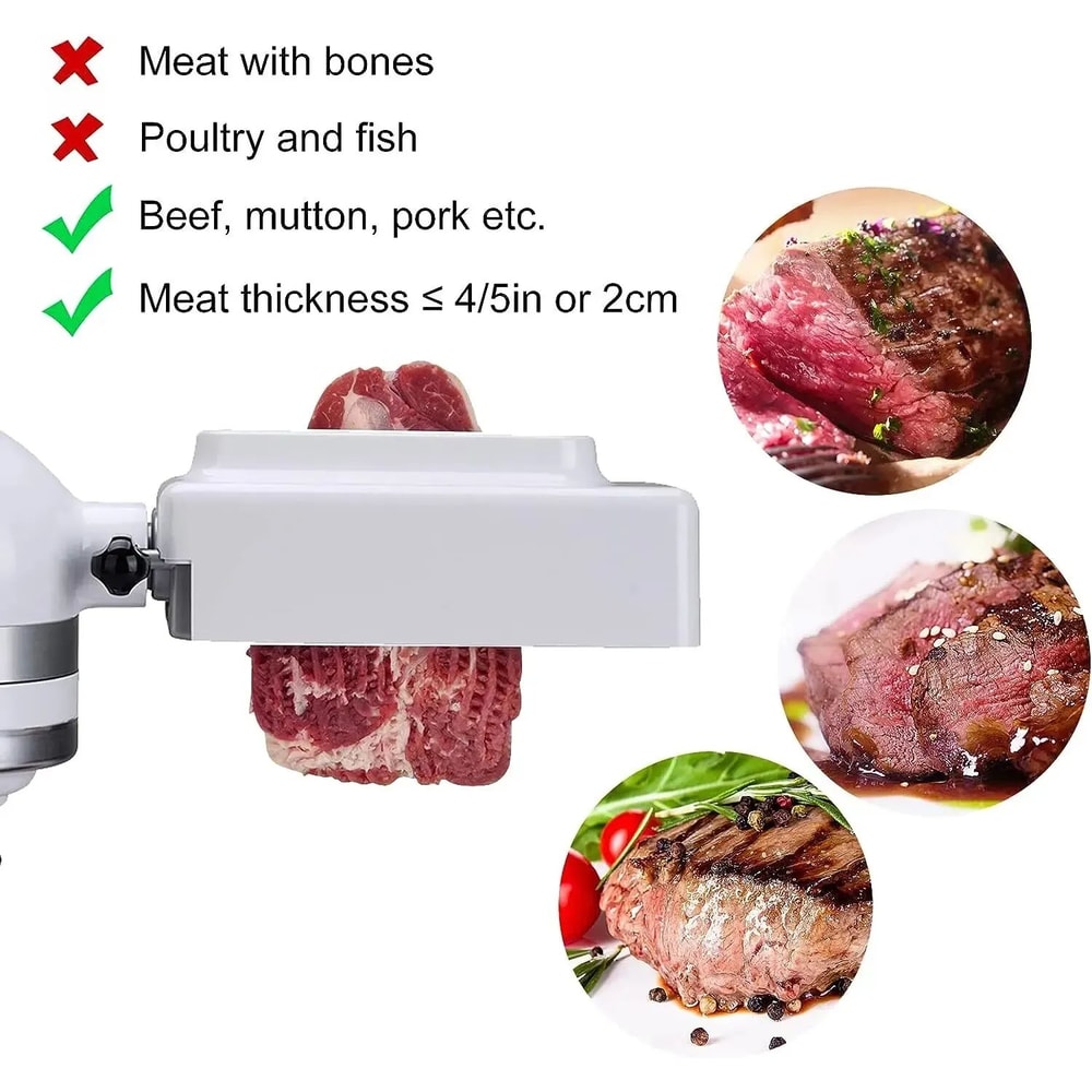 HeavyDuty KitchenAid Meat Tenderizer Attachment Stand Mixer Meat Cuber Accessory For Perfectly Ten 2