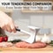 DualSided Meat Tenderizer Mallet With Comfort Grip Handle HeavyDuty Zinc Alloy Meat Hammer Pounder 5