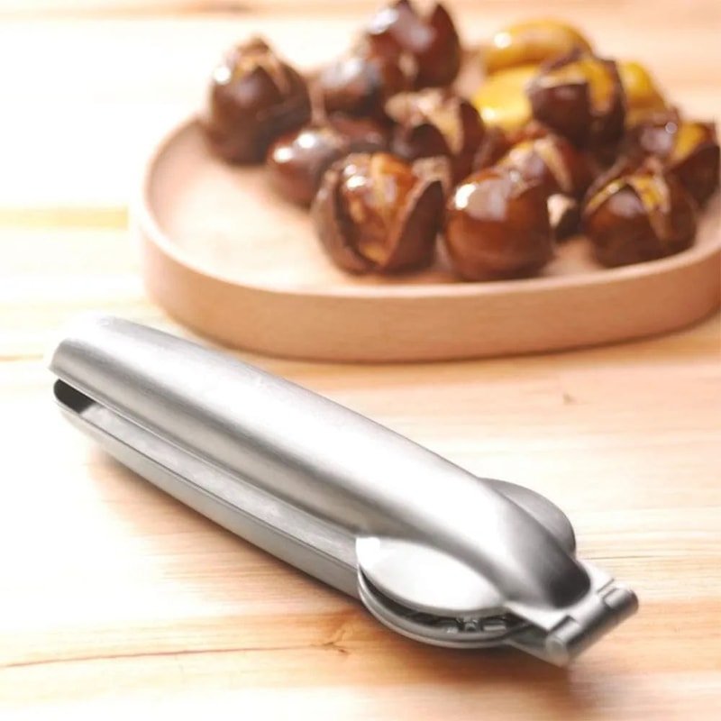 Premium Stainless Steel Chestnut Cutter Tool Safe Effortless Nut Shell Opener 4