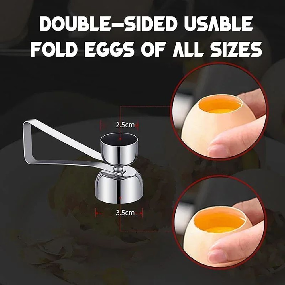 Stainless Steel Egg Topper Precision Eggshell Opener Tool 1
