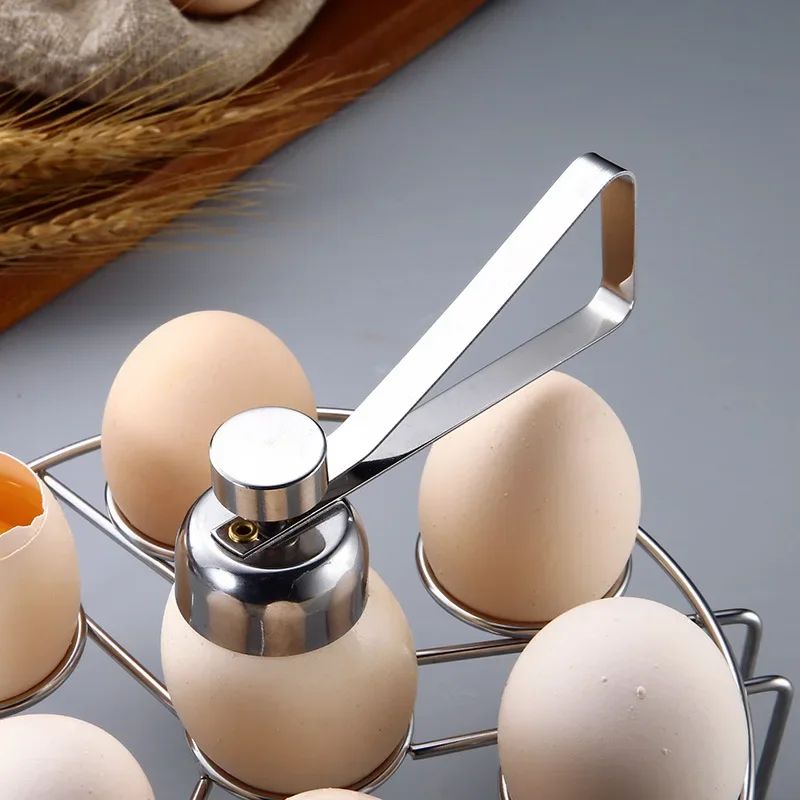Stainless Steel Egg Topper Precision Eggshell Opener Tool 3