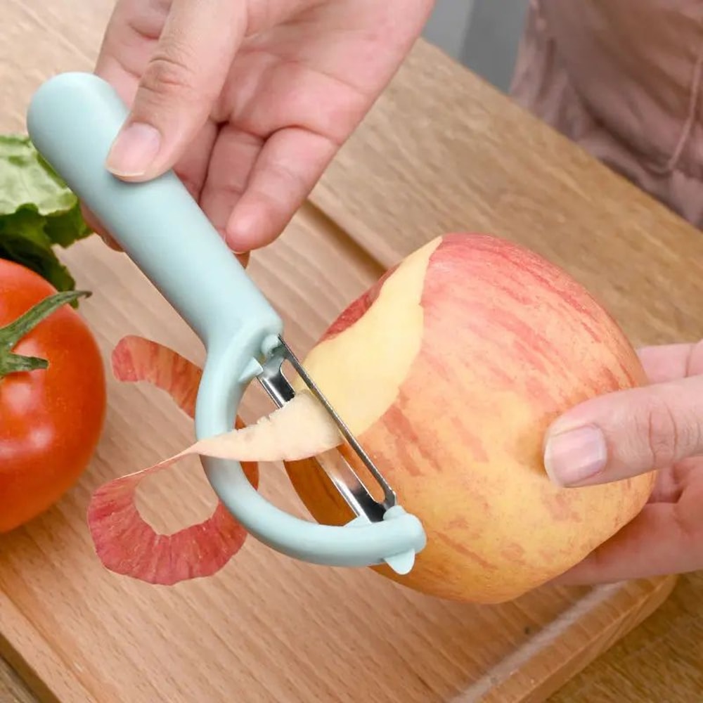 2in1 Stainless Steel Vegetable Potato Peeler With Dual Blade Design 2
