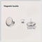 Modern Magnetic Curtain Tieback Hooks No Drill Metal Magnetic Holders For Stylish Windows 2