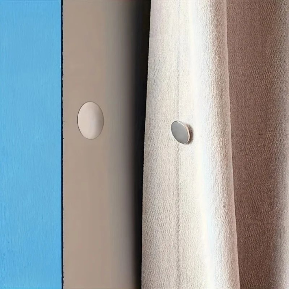 Modern Magnetic Curtain Tieback Hooks No Drill Metal Magnetic Holders For Stylish Windows 6