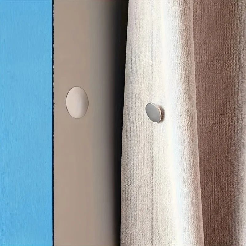 Modern Magnetic Curtain Tieback Hooks No Drill Metal Magnetic Holders For Stylish Windows 6