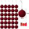 Luxury Velvet Christmas Ball Ornaments Red White Flocked Tree Decorations Set 7
