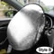 SilverShield Steering Wheel Sun Shade Cover For Cars Foldable UV Heat Protector 3