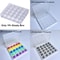 25Slot Bobbin Organizer Box Clear Sewing Machine Bobbin Case 5