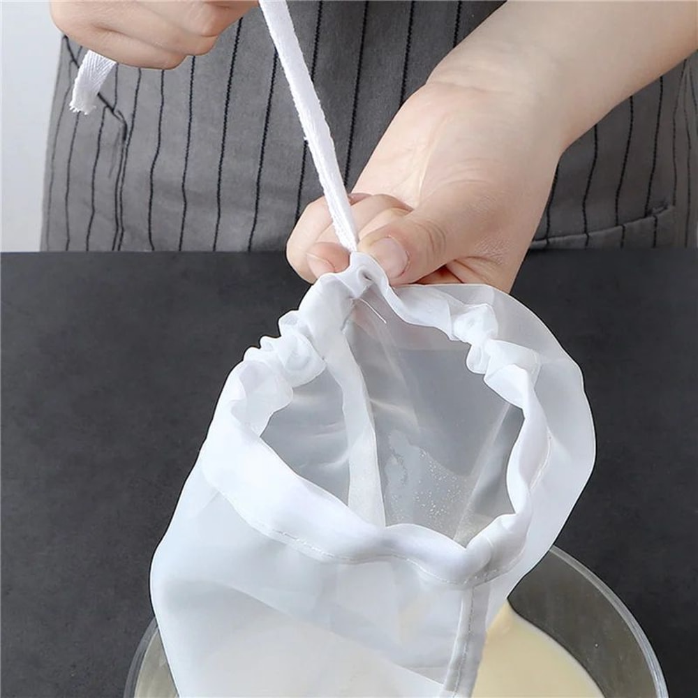 Premium Nylon Nut Milk Strainer Bag With Fine Mesh Filter 2