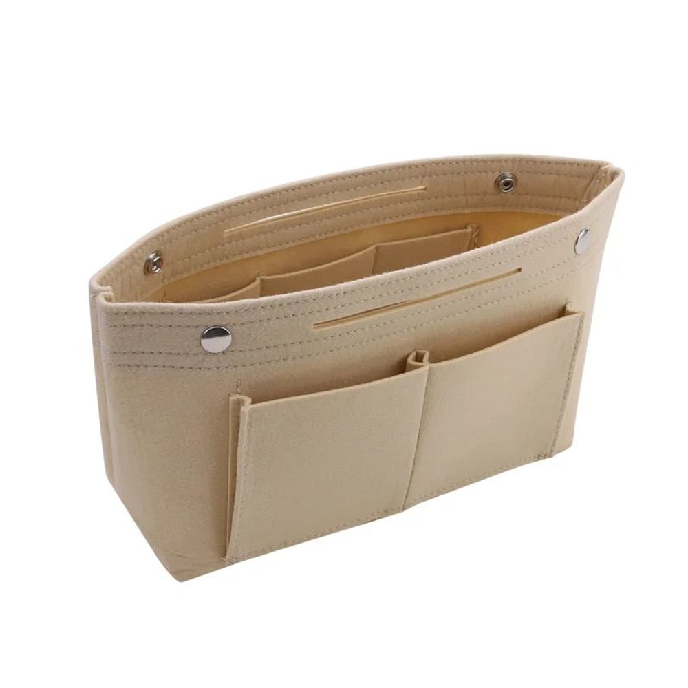 MultiCompartment Makeup Bag Organizer Portable Travel Cosmetic Bag Purse Insert Organizer 5