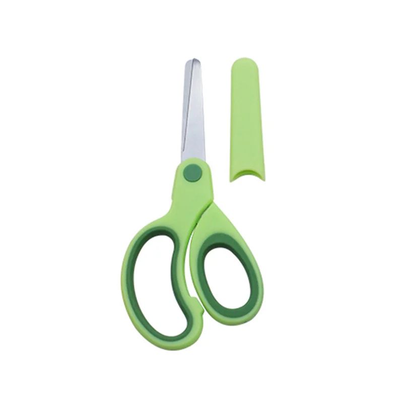 Kids Safety Scissors With Protective Cover Child Safe LeftHanded Friendly Cutting Tool 1