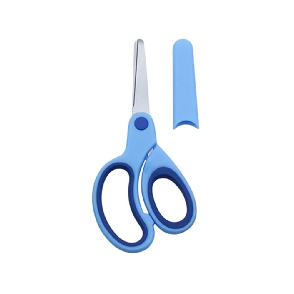 Kids Safety Scissors With Protective Cover Child Safe LeftHanded Friendly Cutting Tool 2