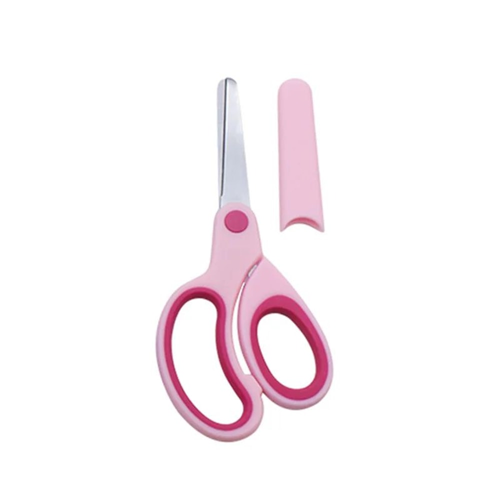 Kids Safety Scissors With Protective Cover Child Safe LeftHanded Friendly Cutting Tool 4