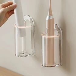 wall mounted toothbrush holder – space saving electric toothbrush organizer