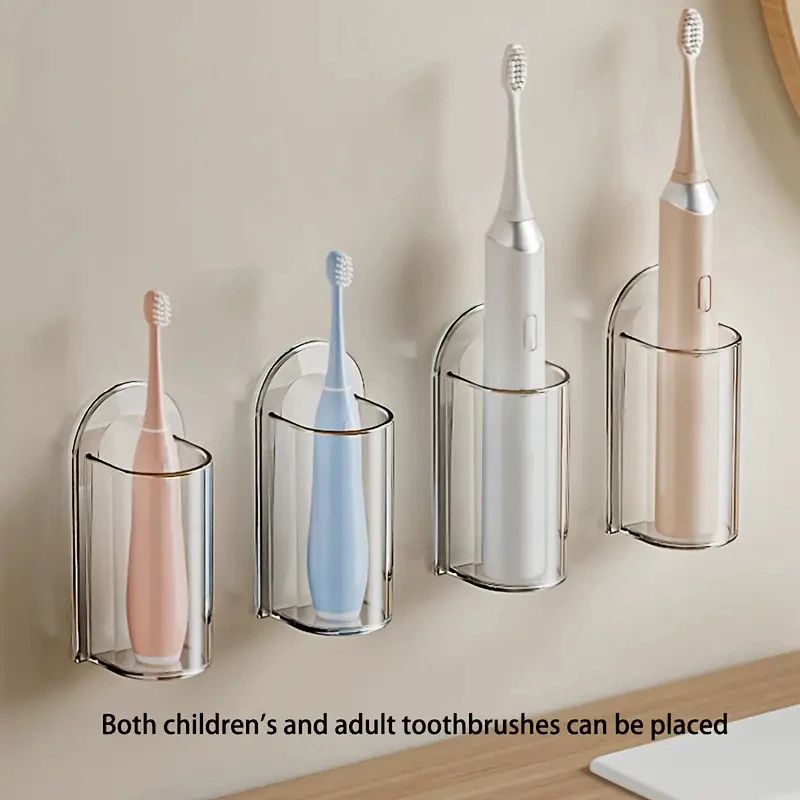 Wall Mounted Toothbrush Holder Space Saving Electric Toothbrush Organizer 1
