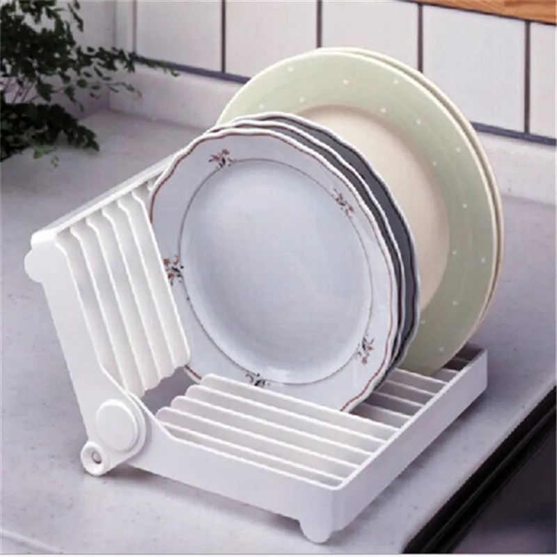 SpaceSaving Dish Drying Rack With MultiUse Kitchen Drain Tray 2