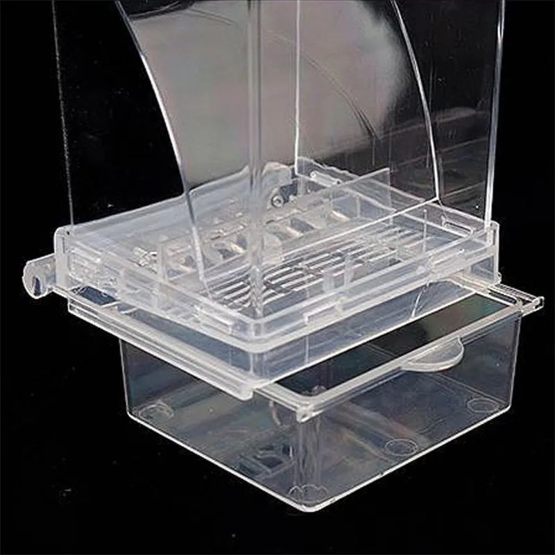 CleanSeed Acrylic No Mess Bird Feeder For Parakeets And Small Birds 5
