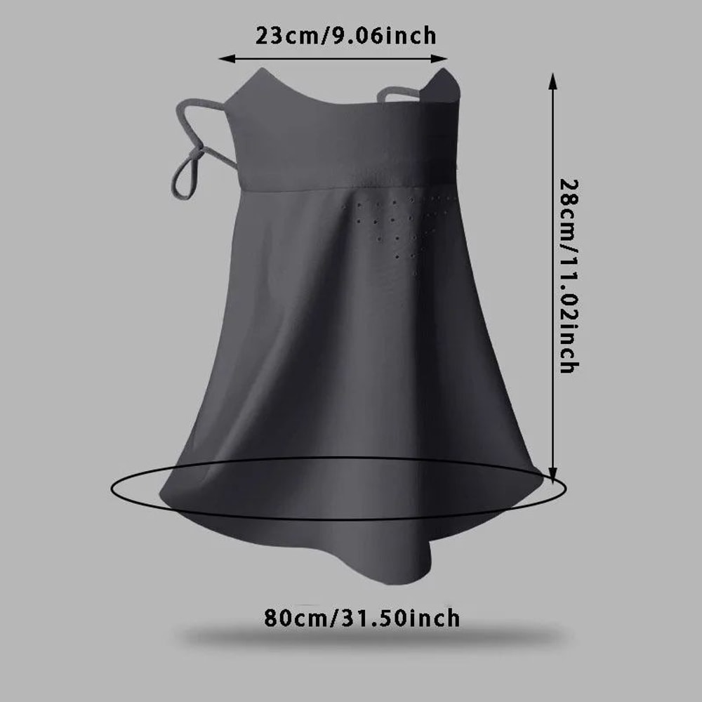 Ice Silk UV Protection Face Cover For Women Breathable Summer Sun Mask 5