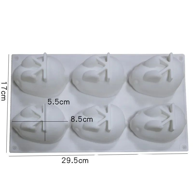 3D Easter Bunny Silicone Mold For Cakes Chocolate Desserts 9