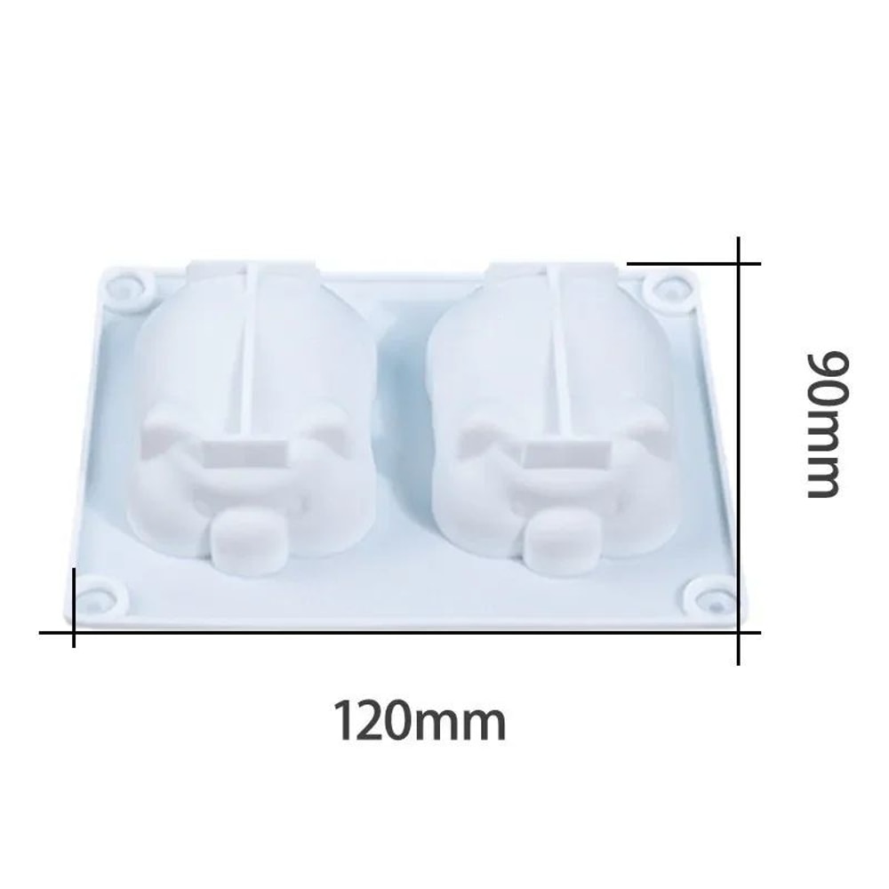 3D Easter Bunny Silicone Mold For Cakes Chocolate Desserts 10