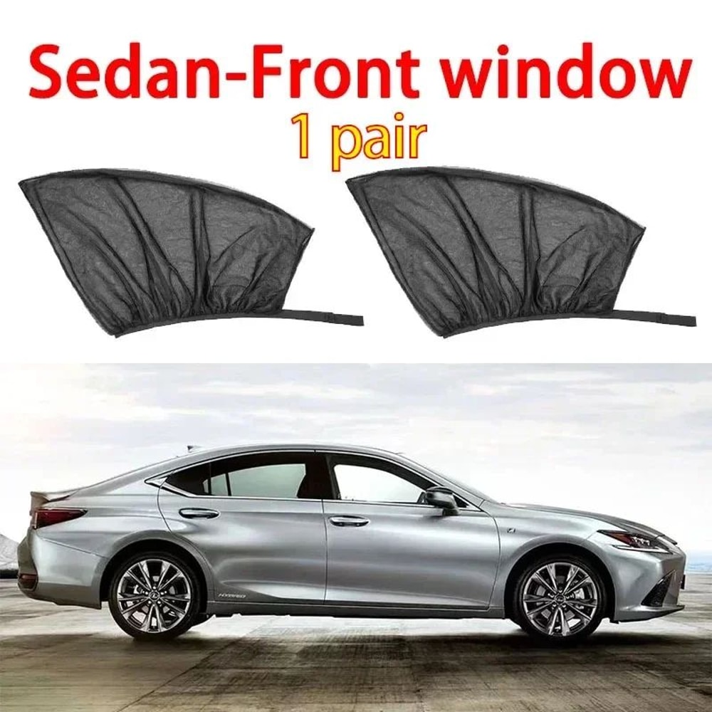 Breathable Car Window Mosquito Net Sun Shade Set For Front And Rear Windows 6