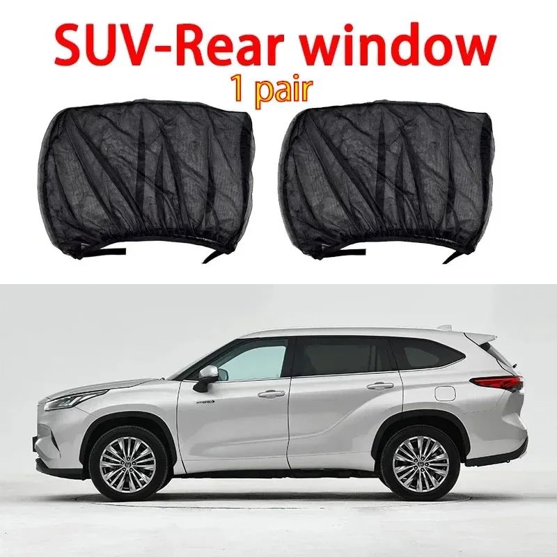 Breathable Car Window Mosquito Net Sun Shade Set For Front And Rear Windows 8