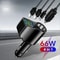 66W MultiPort Car Fast Charger With Dual USB Cigarette Lighter Splitter 0
