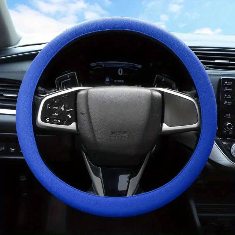 Universal Fit Silicone Steering Wheel Cover Soft Grip Elastic Car Interior Upgrade 1
