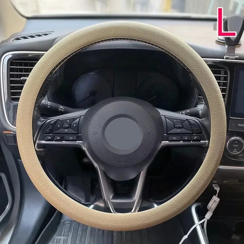 Universal Fit Silicone Steering Wheel Cover Soft Grip Elastic Car Interior Upgrade 16