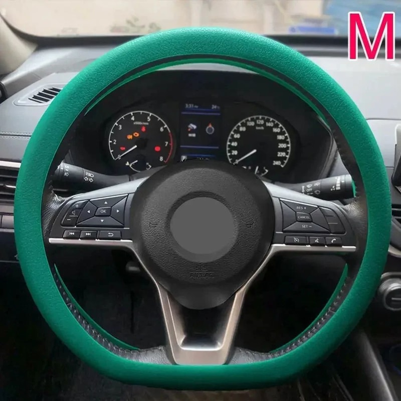 Universal Fit Silicone Steering Wheel Cover Soft Grip Elastic Car Interior Upgrade 17