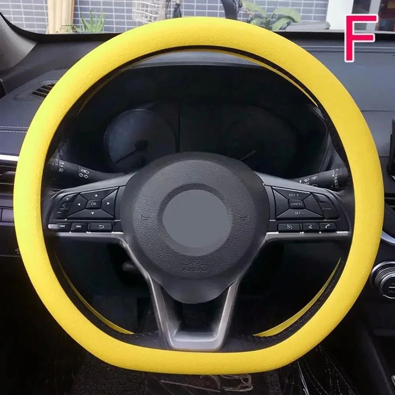 Universal Fit Silicone Steering Wheel Cover Soft Grip Elastic Car Interior Upgrade 10