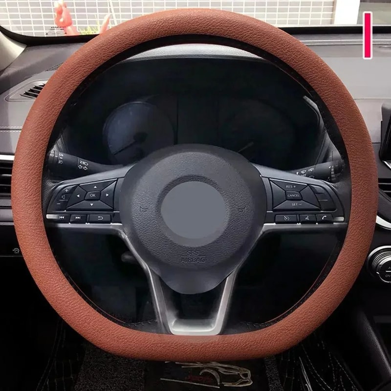 Universal Fit Silicone Steering Wheel Cover Soft Grip Elastic Car Interior Upgrade 13