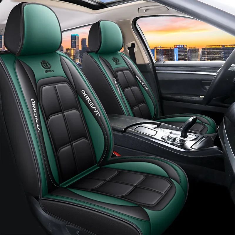 Premium Leather Car Seat Cover For Front Seat Universal Waterproof Driver Passenger Cushion 6