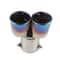 Dual Blue Flame Stainless Steel Car Exhaust Tip Universal Dual Pipe Upgrade 5