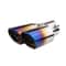 Dual Blue Flame Stainless Steel Car Exhaust Tip Universal Dual Pipe Upgrade 17