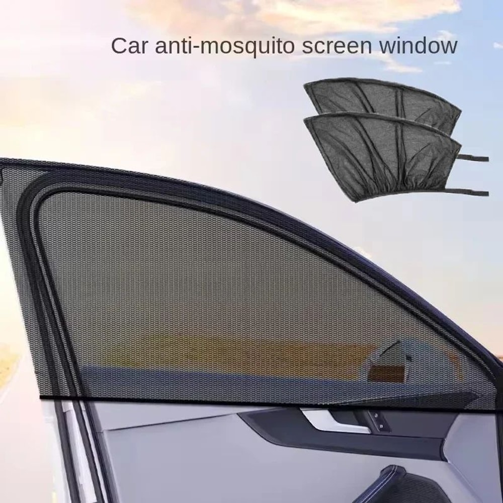 Breathable Car Window Sunshade Mosquito Net Screen For Travel Comfort 0