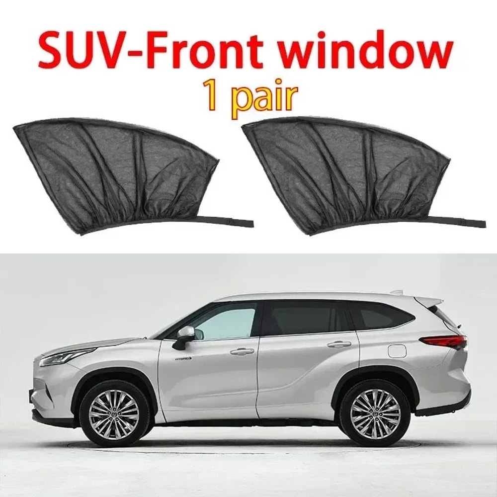 Breathable Car Window Sunshade Mosquito Net Screen For Travel Comfort 5