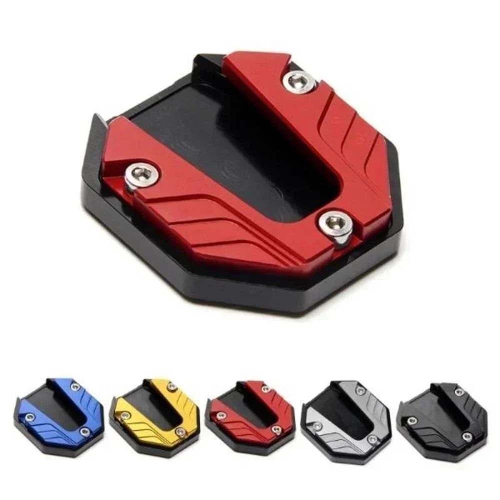 Universal Motorcycle Kickstand Pad Side Stand Extension For Scooters Bikes 2