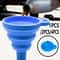 Compact Collapsible Silicone Funnel For Cars Motorcycles 0
