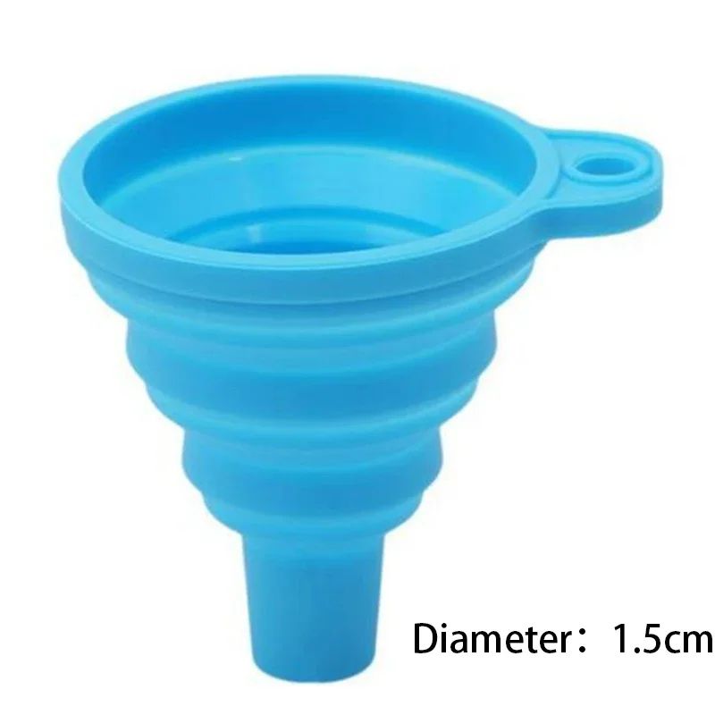 Compact Collapsible Silicone Funnel For Cars Motorcycles 8
