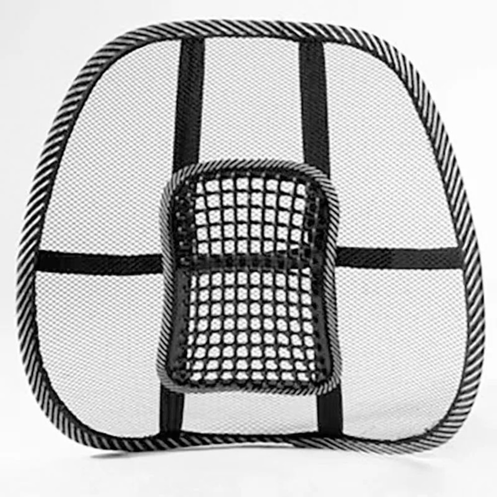 ErgoCool Breathable Car Lumbar Support Cushion For Driving Comfort 4