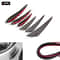 Carbon Fiber Look Universal Car Spoiler Kit 6PCS Bumper Side Skirt Trim 1