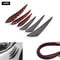 Carbon Fiber Look Universal Car Spoiler Kit 6PCS Bumper Side Skirt Trim 1