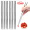 Silver Stainless Steel Chopsticks Set Reusable Nonslip Korean Style Dining Chopsticks 0